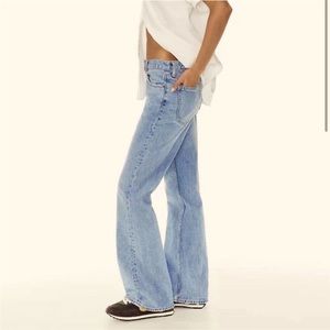 Aritzia~ Denim forum- the marianne mid loose flare| 25